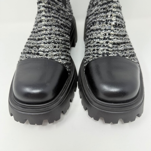 New Stuart Weitzman Emerson Chelsea Bootie Tweed Sz 9.5 - Picture 9 of 13
